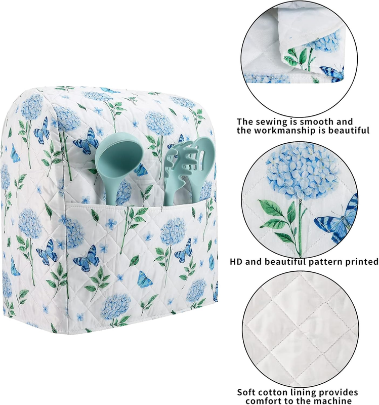 Hydrangea Stand Mixer Cover Fits KitchenAid 5 8 Qt Spring Kitchen Decor2