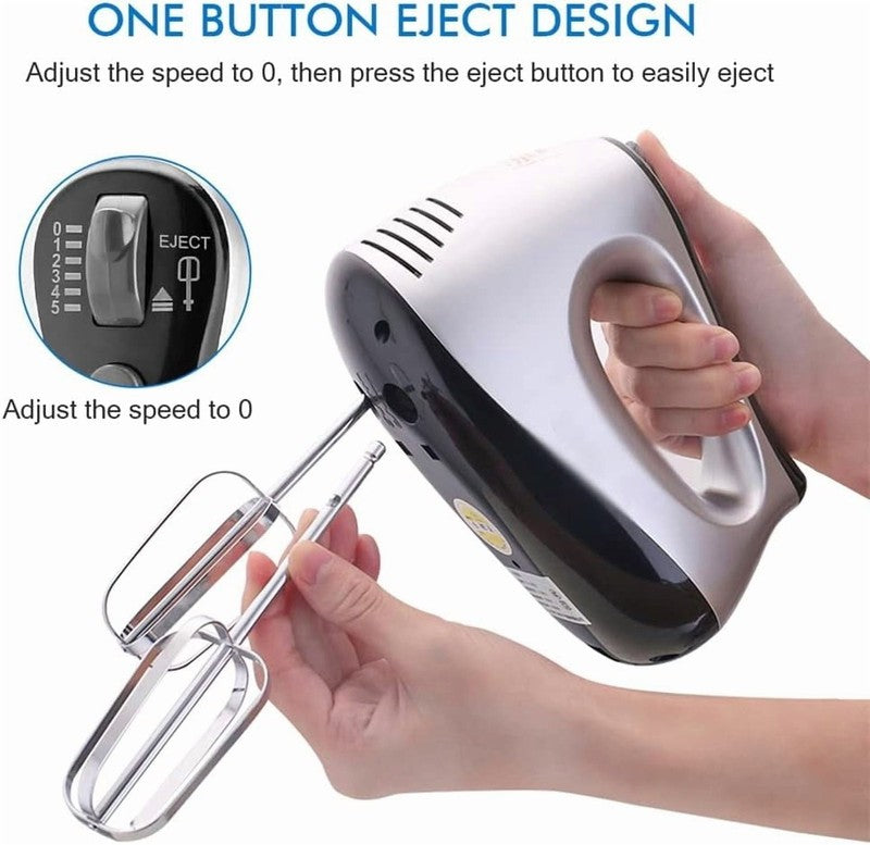 Electric Hand Mixer,300W Electric Egg Beater Hand Mixer Milk Frother Cream Foam2