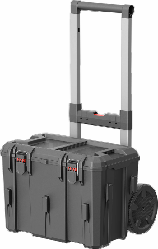 Hyper Stack Heavy Duty 3 Piece Modular Rolling Toolbox System, Black4