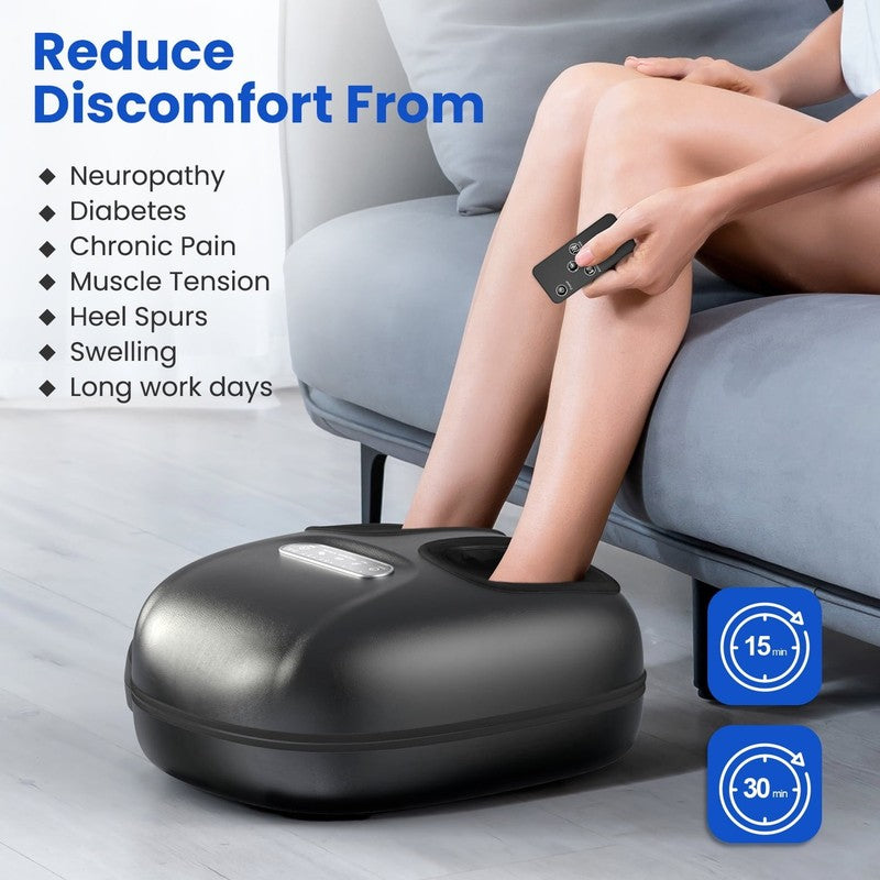 Shiatsu Foot Massager with Heat for Neuropathy Tired Foot Blood Circulation, FSA1