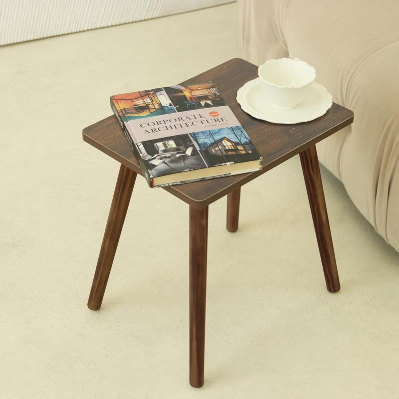 Small Wood Side Table End Table Rustic Brown Nightstand for Bedroom Office4