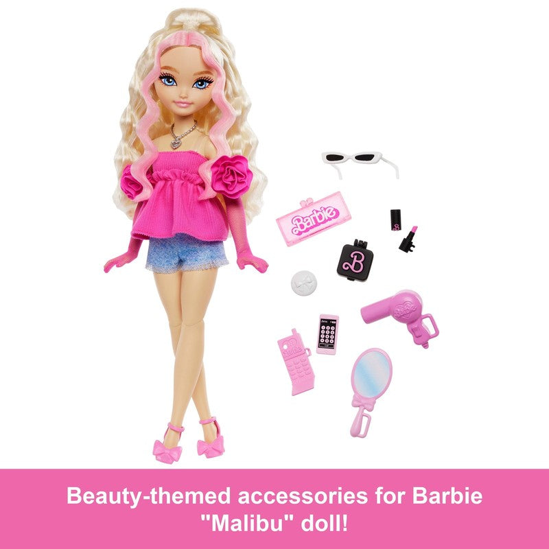 Dream Besties  “Malibu” Fashion Doll with 8 Makeup & Hair Themed Accessories2
