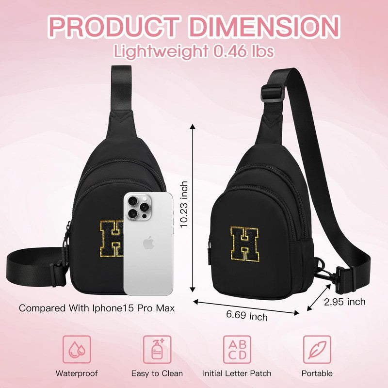 Sling Bag Crossbody Bag Fanny Pack for Women Cute Chest Bag Cross Body Bag Valen4