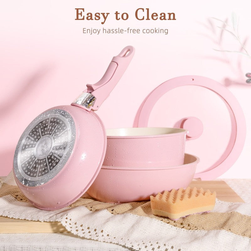 20-Piece Ceramic Pots and Pans Set, Nonstick Cookware Set with Detachable Handle7