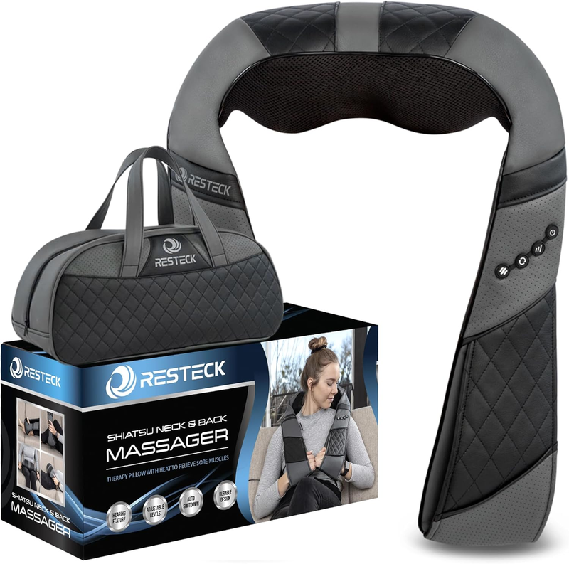Neck and Back Massager with Heat Shiatsu 3D Kneading Electric Pillow10