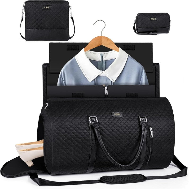 2in1 Garment Duffle Bag w/ Shoe Compartment 4Pc Set Travel Carry On7