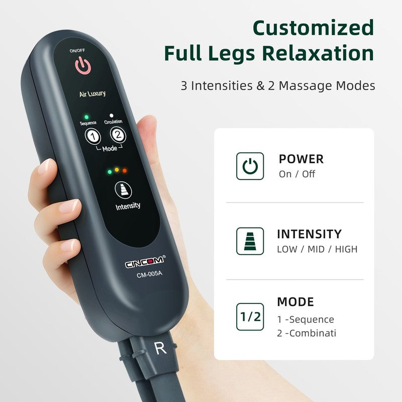 Grey Air Compression Calf Massager Circulation Muscles FSA/HSA4
