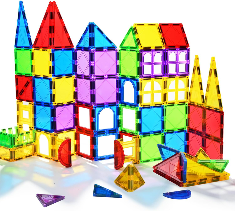 Magnetic Blocks - Magnetic Tiles Toys for Toddlers Kids Magnet Building Blocks P8