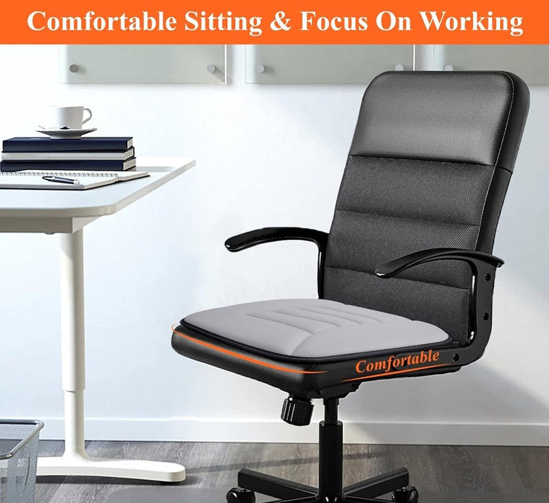 Car Seat Cushion 1.2" Memory Foam for Car & Office Chair – Gray2