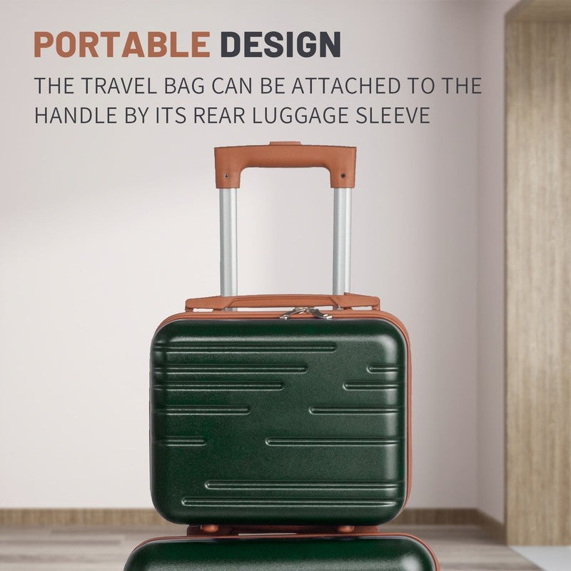 Luggage 5 Piece Sets Suitcase ABS Hardside with Spinner Wheels and TSA Lock, Dee8