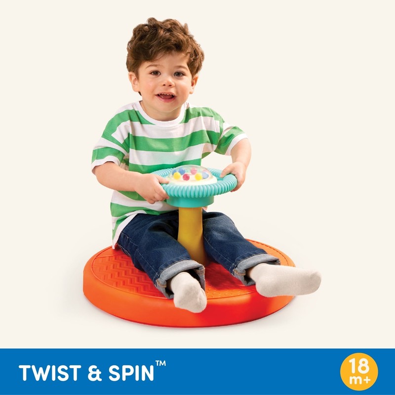 Twist & Spin Activity Toy 3 Pieces with Ball Popper, Toddler 18 Months and Presc3