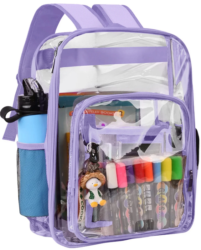 Waterproof Clear Backpack Heavy Duty PVC Transparent Large Capacity Backpack wit7