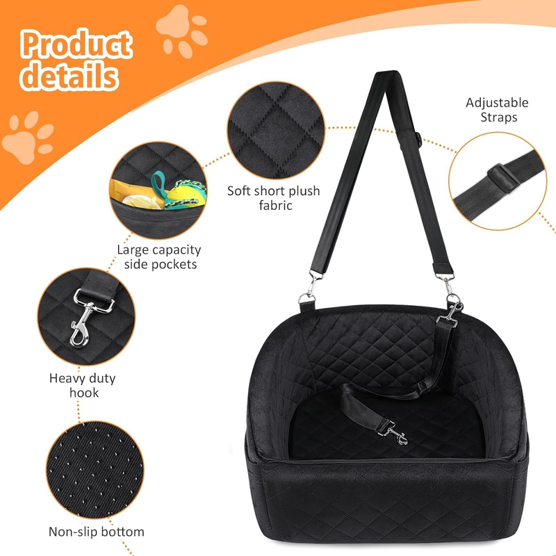 Dog Car Seat for Small Medium Dogs,Detachable Washable Dog Booster Seat under 303