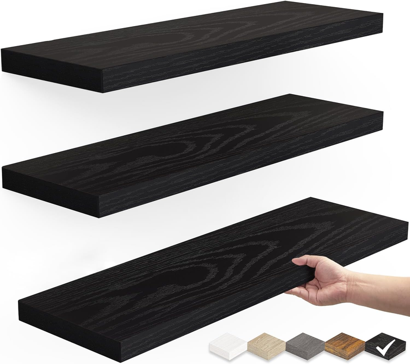 Floating Shelves for Wall, Wall Mounted Rustic Wood Shelves for Home10