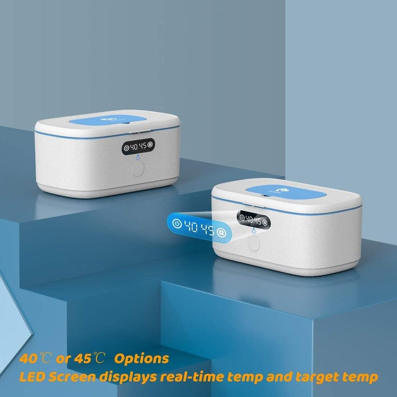 Baby Wipe Warmer w/ Night Light Temp Display Portable Car & Home4
