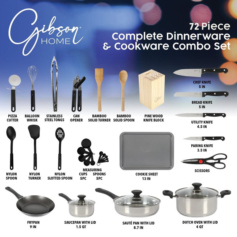 71-Piece Cookware Set  Stainless Steel & Nonstick Pots, Pans Bakeware & Utensils2