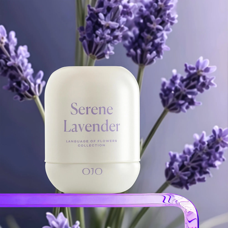 OJO Serene Lavender Scented Candle 7.8 Oz Jar Candle +35 Hour Long Lasting Burn6