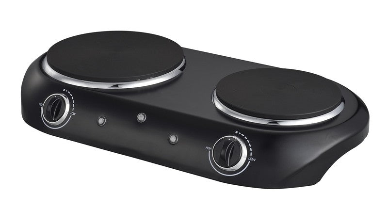 Double Burner, 1800 W, Black Electric Cooktop, 1 Each, Assembled Product3