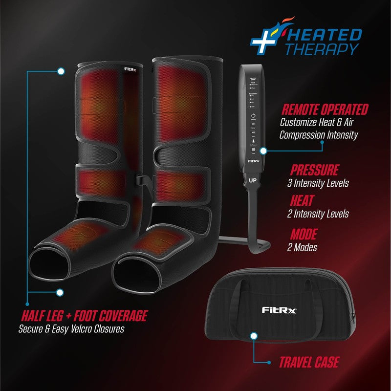 Recovermax Compression Boots – Heated Leg & Foot Massager with Adjustable 1