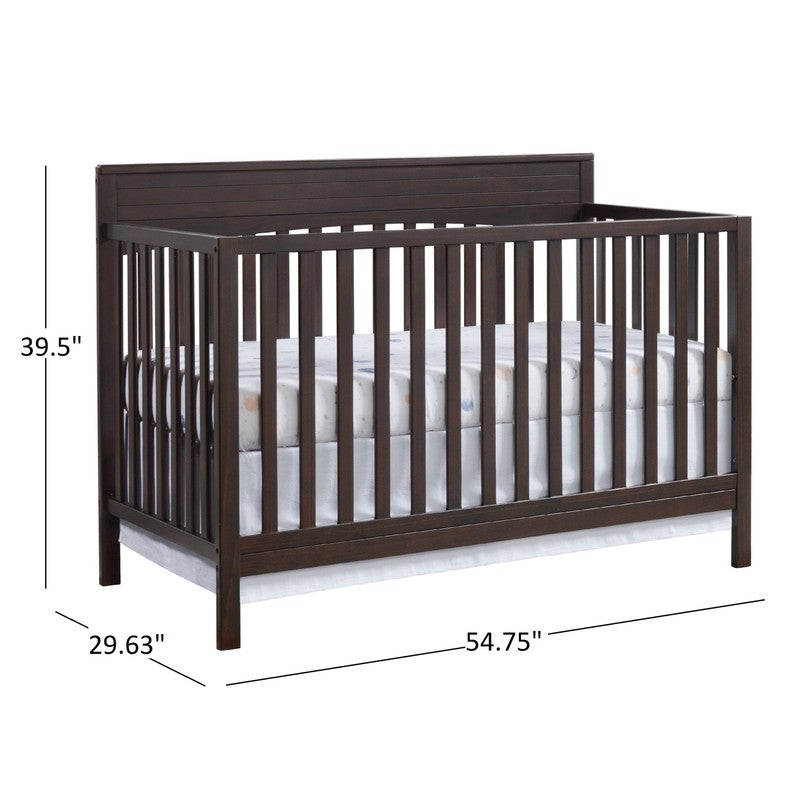 Harper 4-in-1 Convertible Crib Espresso Brown GREENGUARD Gold Wooden10