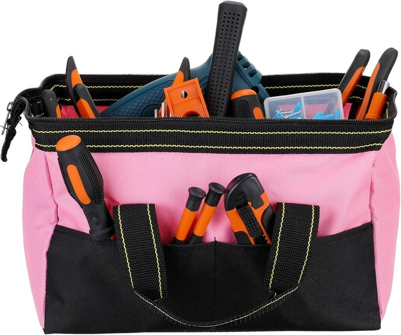3 Pack Tool Bag 16" Waterproof Hard Bottom Heavy Duty Electrician Tote3