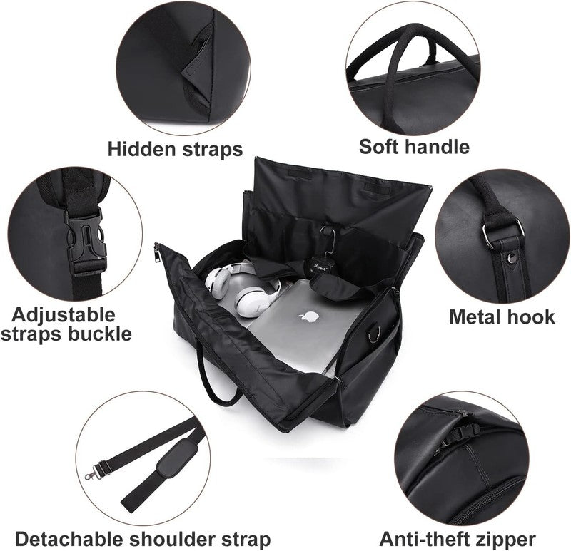 2in1 Garment Duffle Bag Hanging Suit Travel Carry On Business Men Women4