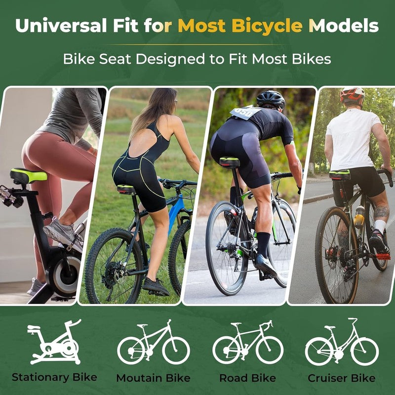 Memory Foam Bike Seat Cushion Men Women Waterproof Saddle for Road Hybrid Bike4