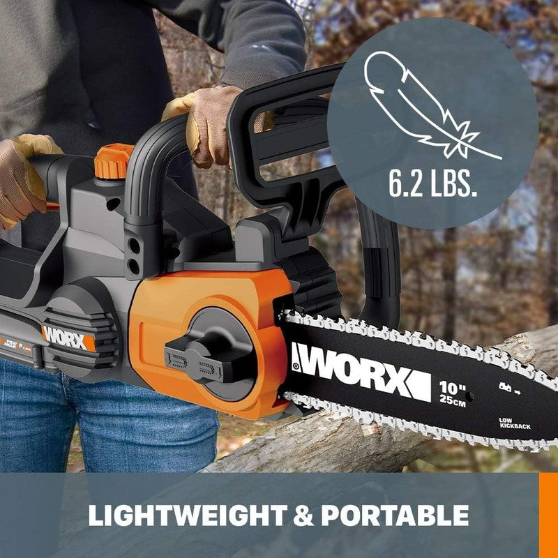 20V Cordless Chainsaw with Auto-Tension - 10" Cutting Power7