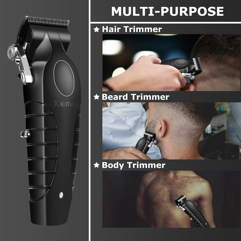 Professional Hair Clippers Cordless T Blade Trimmer USB Rechargeable Black5