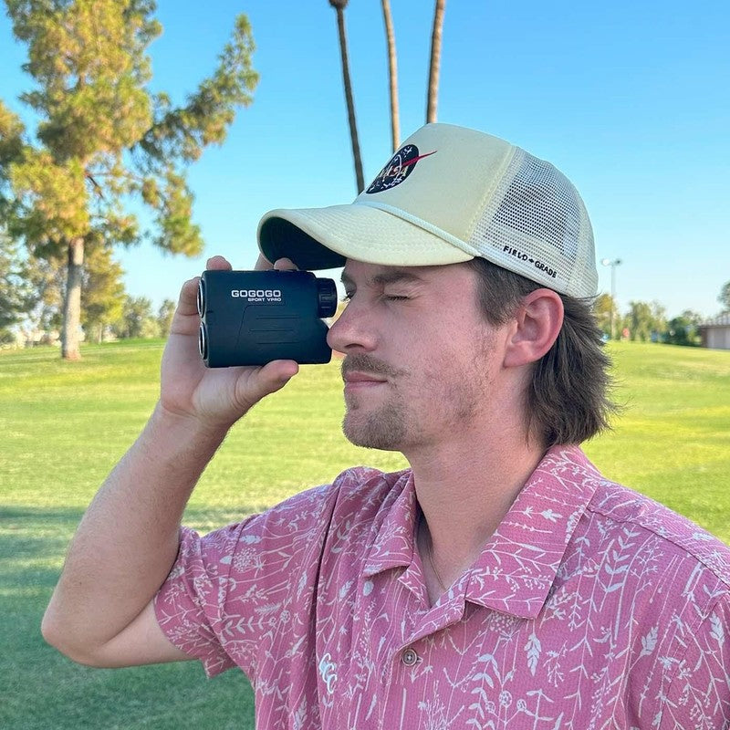 GS03 Laser Golf Rangefinder 1000/1200 Yds 6X Slope Pin Seeker Flag Lock4