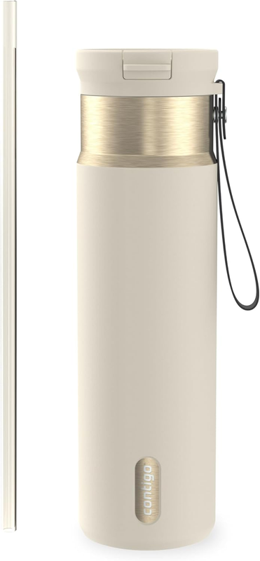 Snapseal 24oz Stainless Steel Vacuum Insulated Autoclose Straw Dishwasher Safe0