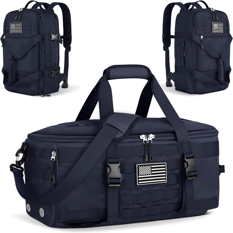 Gym Bag 3‑in‑1 Duffle Backpack w/ Shoe & Wet Pocket Travel Weekender Bag10
