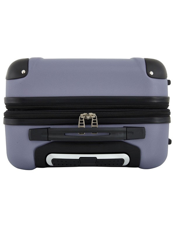 20 Inch Expandable Rolling Hard Side Carry On Luggage Blue Granite6