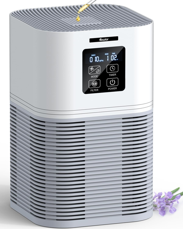 HEPA Air Purifier for Large Rooms, Quiet Pet Dander & Wildfire Cleaner0