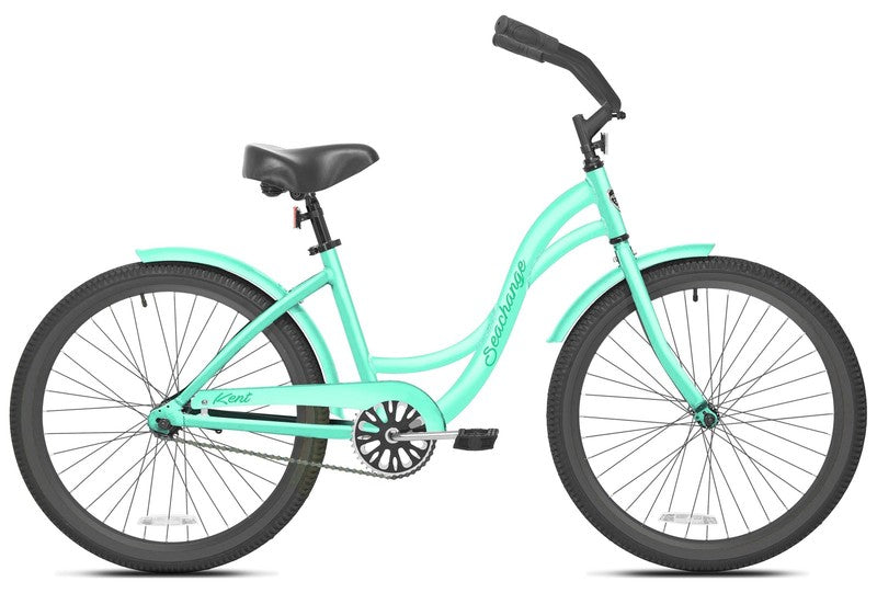 24" Girl'S Seachange Beach Cruiser, Ages 12+, Mint Green10