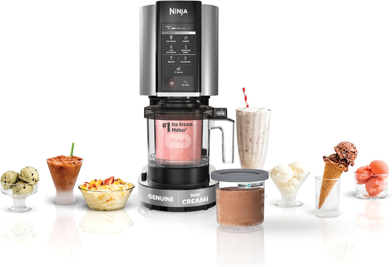 Ninja Creami NC301 Ice Cream Maker 2 Pints 7 Programs Silver0