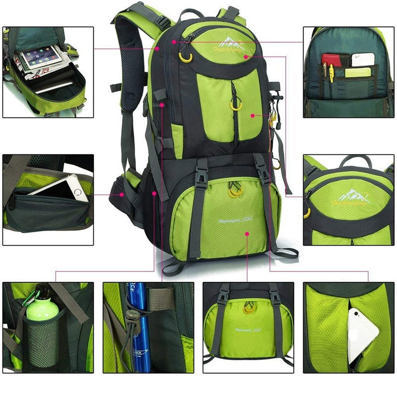 Hiking Backpack, Men Women Camping Backpack, Water Resistant Lightweight Outdoor4