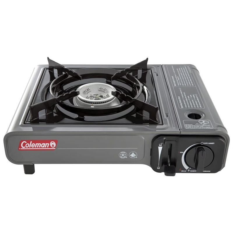 Tabletop Butane Gas Camping Stove, 1-Burner, Gray10