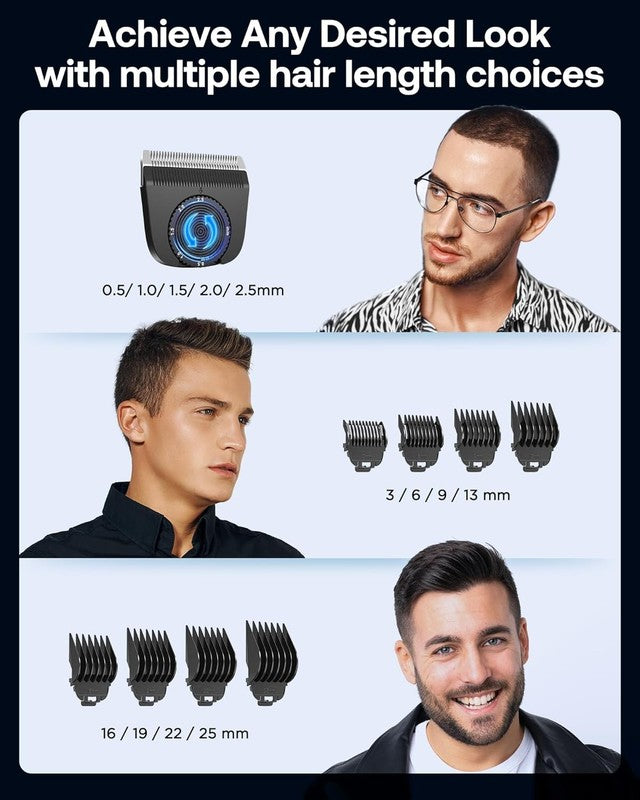 Cordless 2-in-1 Hair Clippers & Trimmer Kit with 8 Guards for Men1