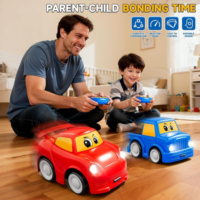 Remote Control Car 2 Year Old, Toddler RC Cars Ages 2 4 Boy, 2 Pack 2.4 Ghz Truc7