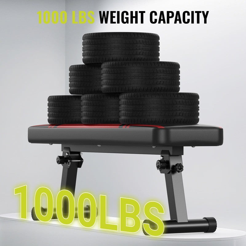 Adjustable Gym Weight Bench Portable Heavy Workout Bench with 1000Lbs Capacity6