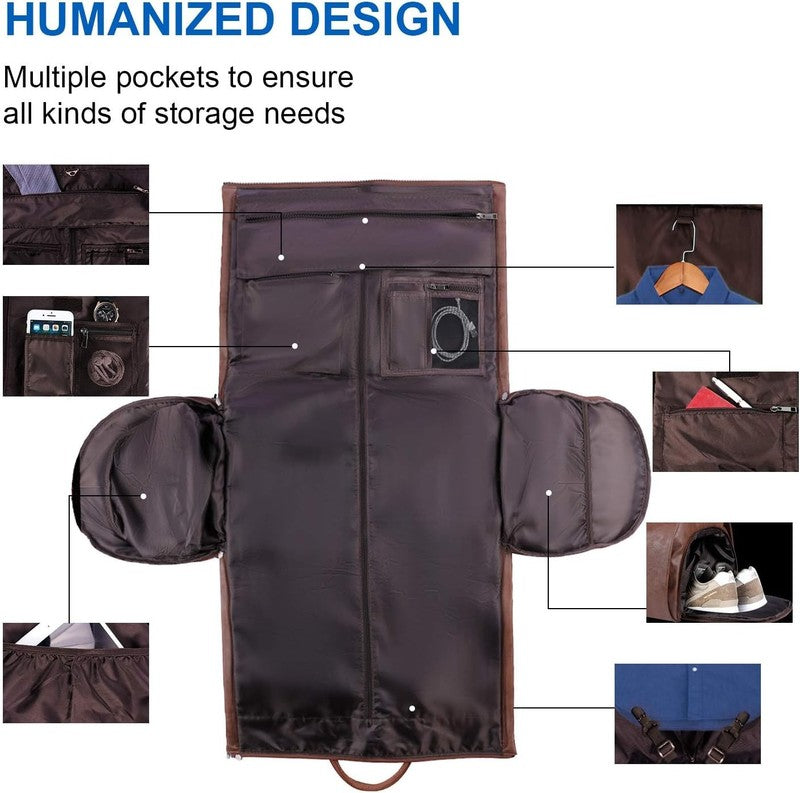 2in1 Garment Duffle Bag Hanging Suit Travel Carry On Business Men Women3