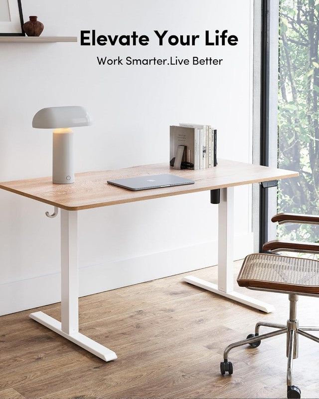 48"x24" Electric Standing Desk Adjustable Sit Stand Computer Office Maple Top1