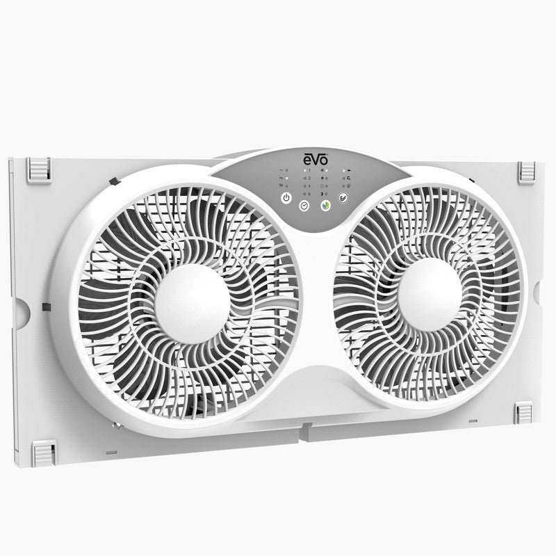 Electronic Remote Twin Window Fan6