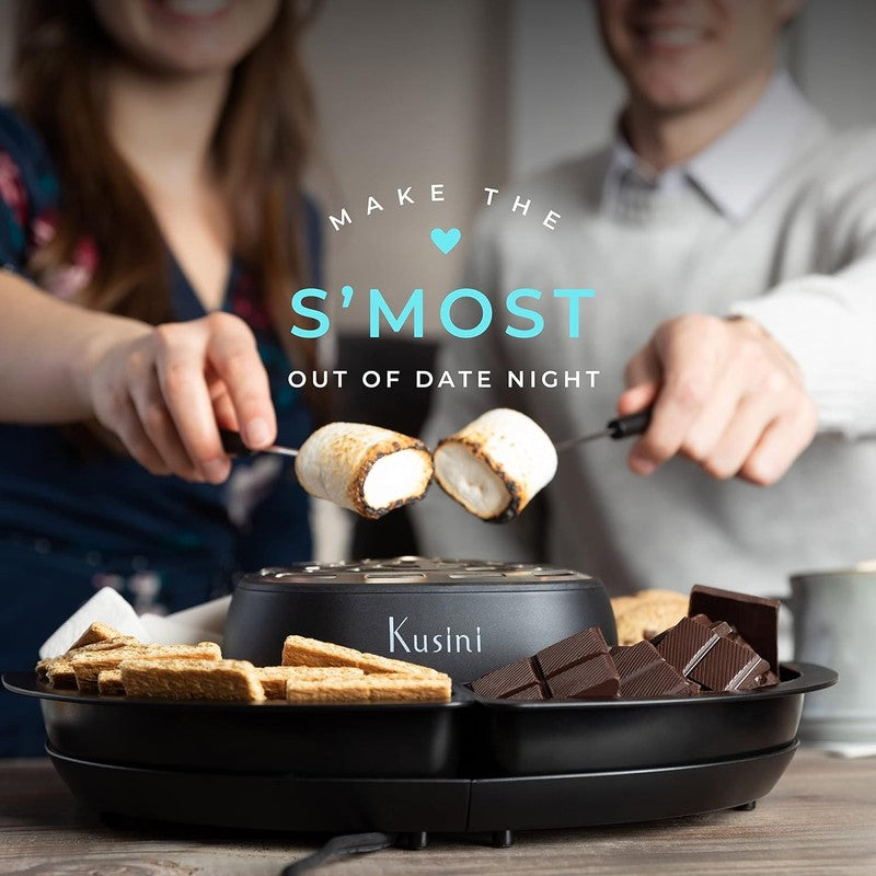Electric S'mores Maker, 4 Trays & Forks, Indoor Tabletop, Flameless, Gift Set3