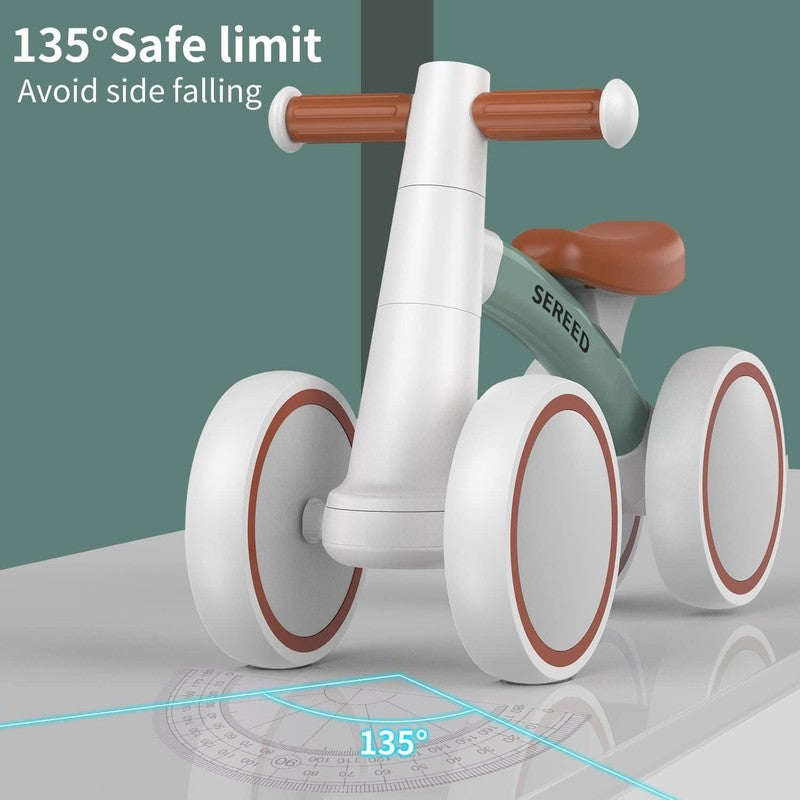 Baby Balance Bike for 1 Year Old, 4 Wheel Toddler First Bike Gift 12 24M5