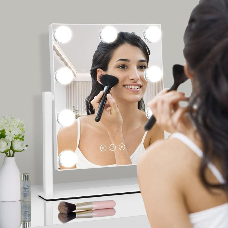 Vanity Mirror with Lights – 9 Dimmable Bulbs, 3 Color Modes, 10X Magnifier7