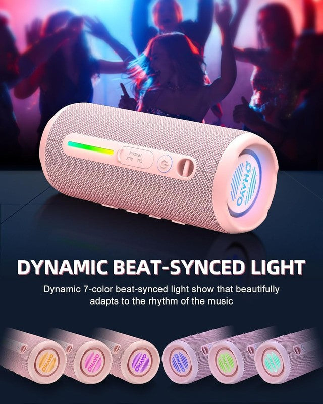 24W Bluetooth Speaker, IPX7 Waterproof, Extra Bass, RGB Lights, 30H Playtime5