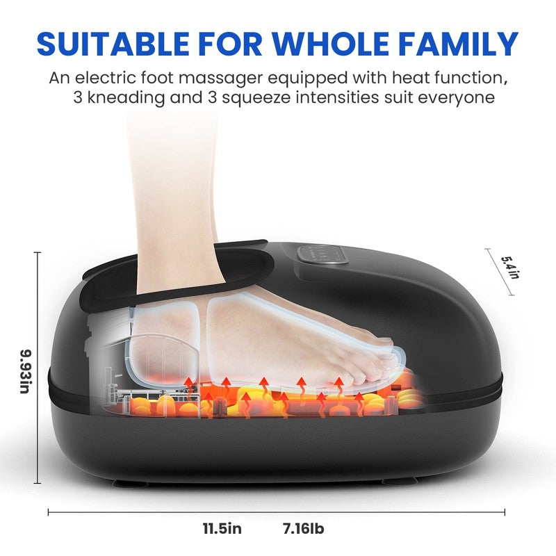 Shiatsu Foot Massager with Heat for Neuropathy Tired Foot Blood Circulation, FSA5