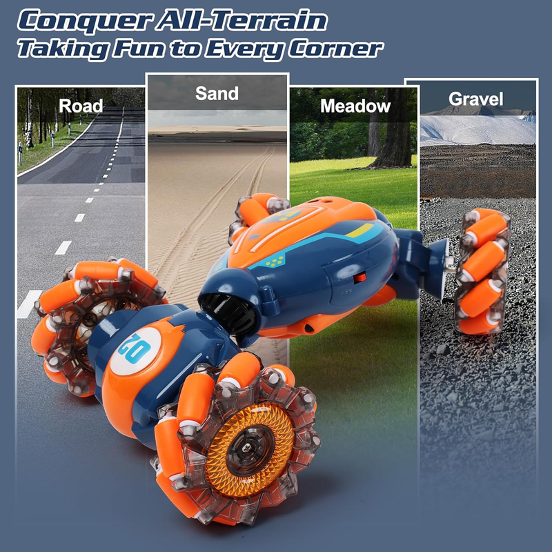 Gesture Sensing RC Stunt Car 4WD Hand Control Lights Music Kids2